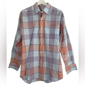 Peter Millar Men's Multicolor Plaid Shirt Size Medium